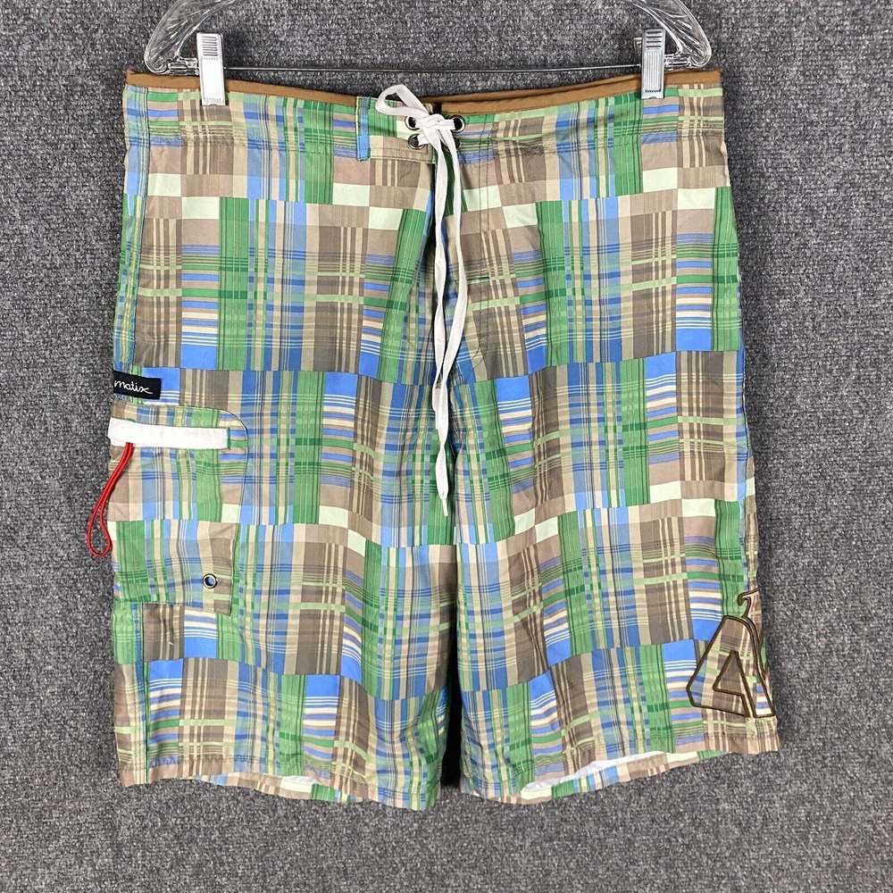 Matix Swim Shorts‎ Men's 36 Multicolor Drawstring Adults